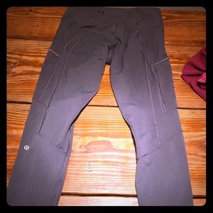 Grey lulu tight fit side and back pocket